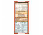 WhiteCoat Clipboard® Trifold - Orange Critical Care Edition